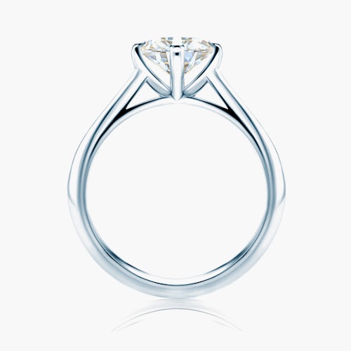 Pierścionek zaręczynowy The Light: białe złoto, diament